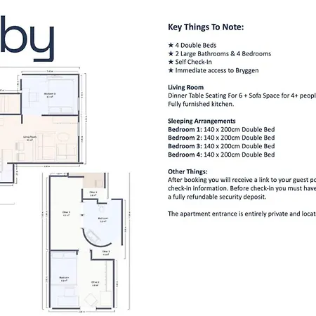 Daire Penthouse At Heart Of - Four Bed 2 Bath *